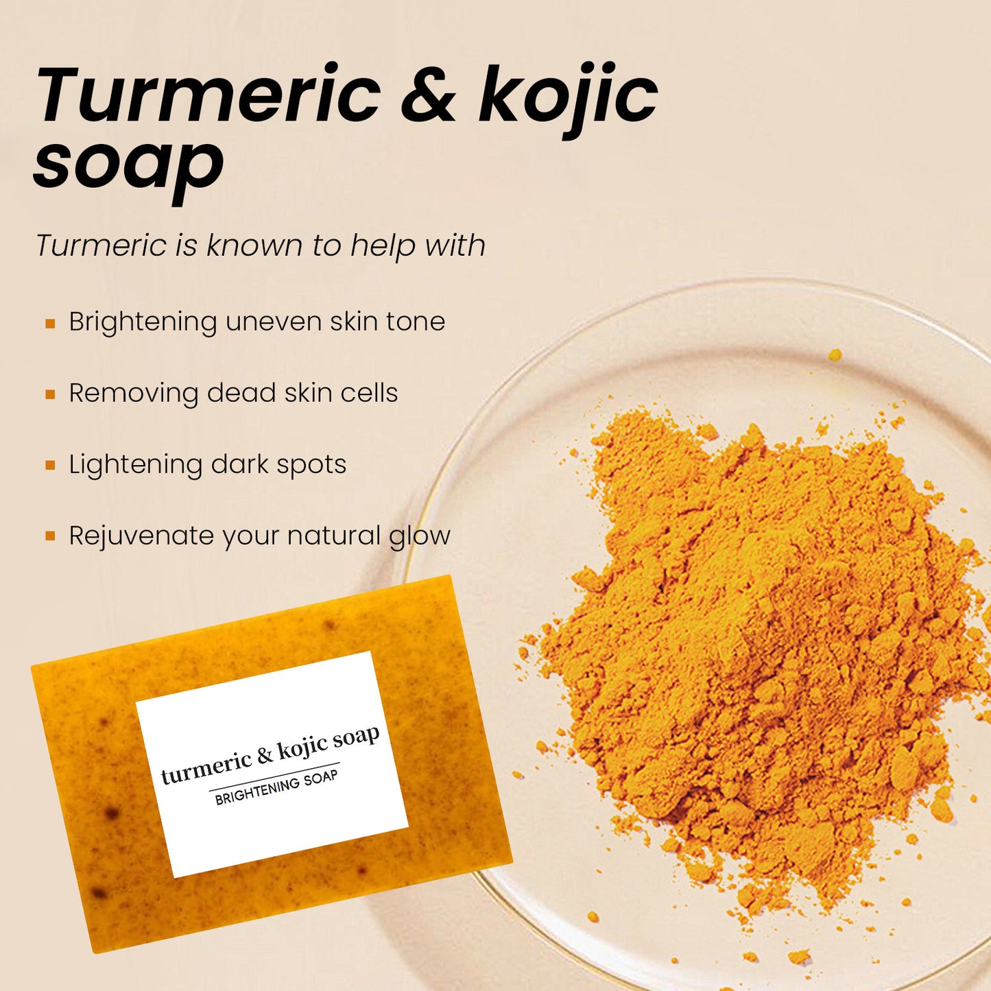 Lemon Turmeric Kojic Acid Soap